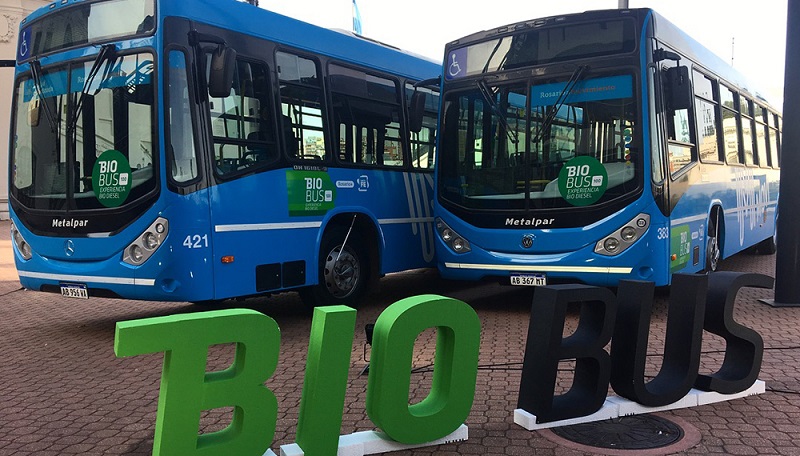 MOVI demostró a nivel mundial óptimo funcionamiento de buses con 100% de biodiesel en Argentina