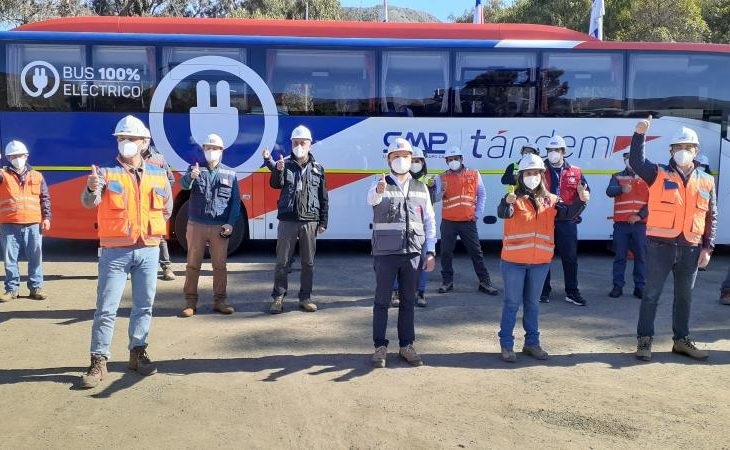 Una firma minera chilena implementa buses 100% eléctricos buscando confort y competitividad