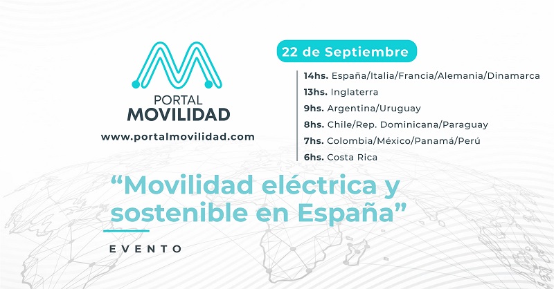 Registration open: Leaders of electric mobility in Spain meet at a virtual event organized by Portal Movilidad