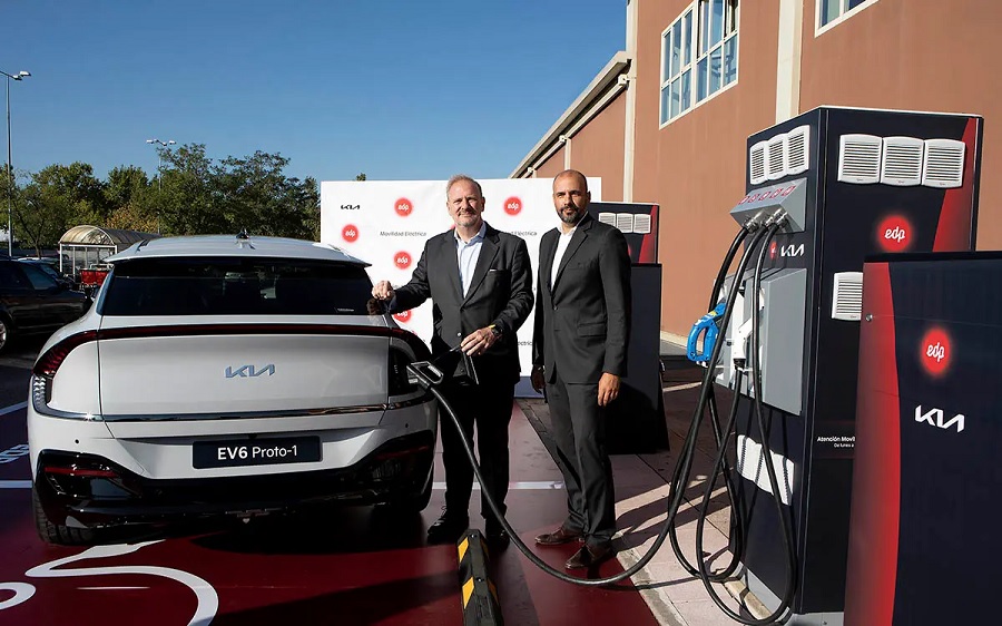 EDP y Kia ahora juegan en equipo para invertir en redes de carga para coches eléctricos ultrarrápidas