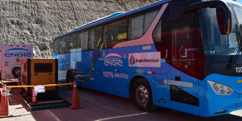 AngloAmerican Perú cerró contrato con Engie para incorporar un bus eléctrico a su flota