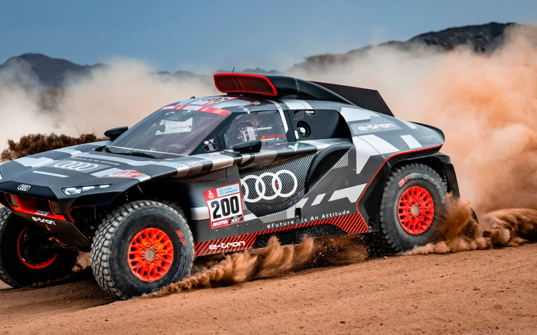 El único coche eléctrico español de Dakar queda fuera de competición: Cómo es este «particular» Audi