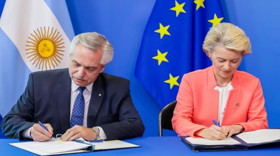 Argentina y UE firman memorándum para alentar cooperación en hidrógeno verde y transporte