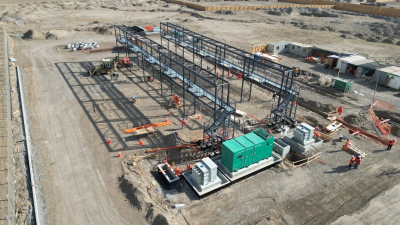 Electroterminal de Antofagasta en construcción