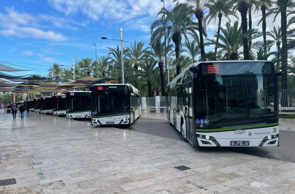 Elche inaugura 6 buses eléctricos y espera sumar nuevos con fondos “Nextgen”