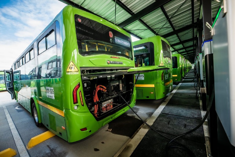 Buses eléctricos que gestiona Transmilenio