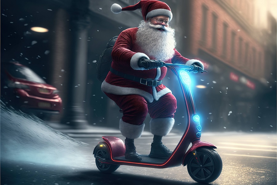 Lista a Santa Claus. ¿Cuánto cuesta regalar scooters eléctricos en Navidad en América Latina?