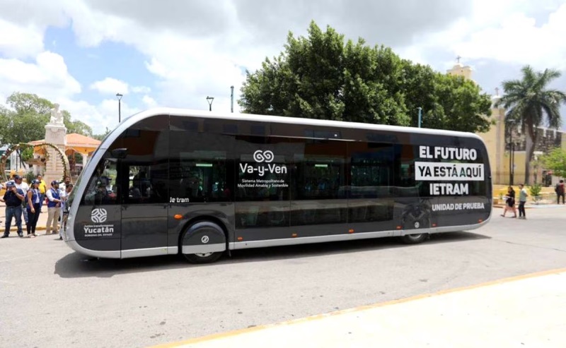 IE-TRAM. Así operarán buses eléctricos que conectarán municipios de Yucatán con el Tren Maya