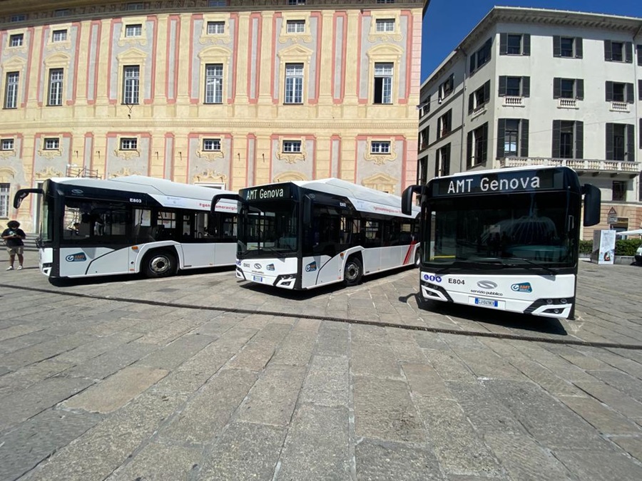 buses electricos genova