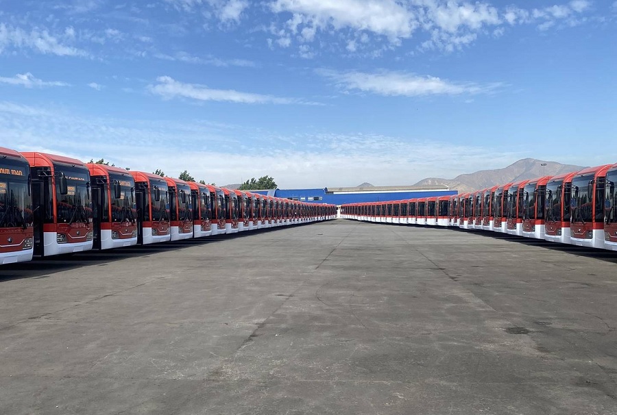 DTPM. 214 nuevos buses eléctricos reafirman el liderazgo de Santiago como ciudad con más unidades fuera de China