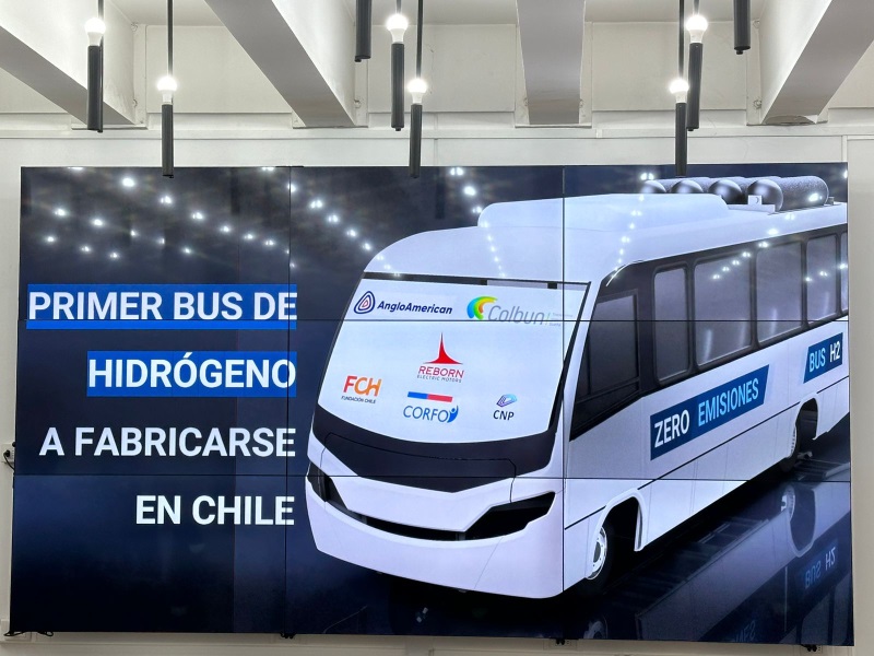 El CNP validará las pruebas del primer bus a hidrógeno fabricado en Chile
